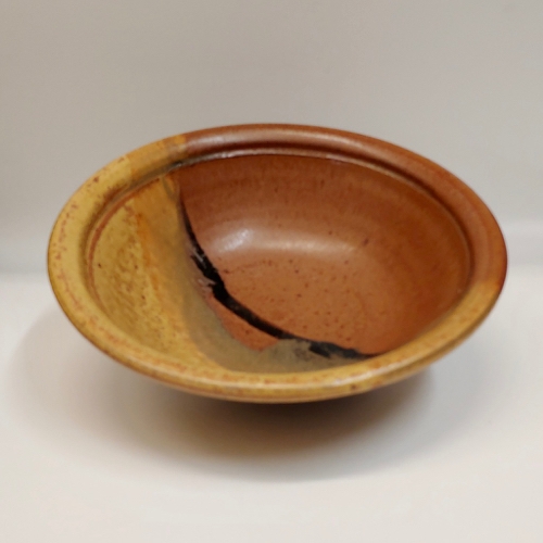 #221165 Bowl Rust/Tan/Blk $18 at Hunter Wolff Gallery